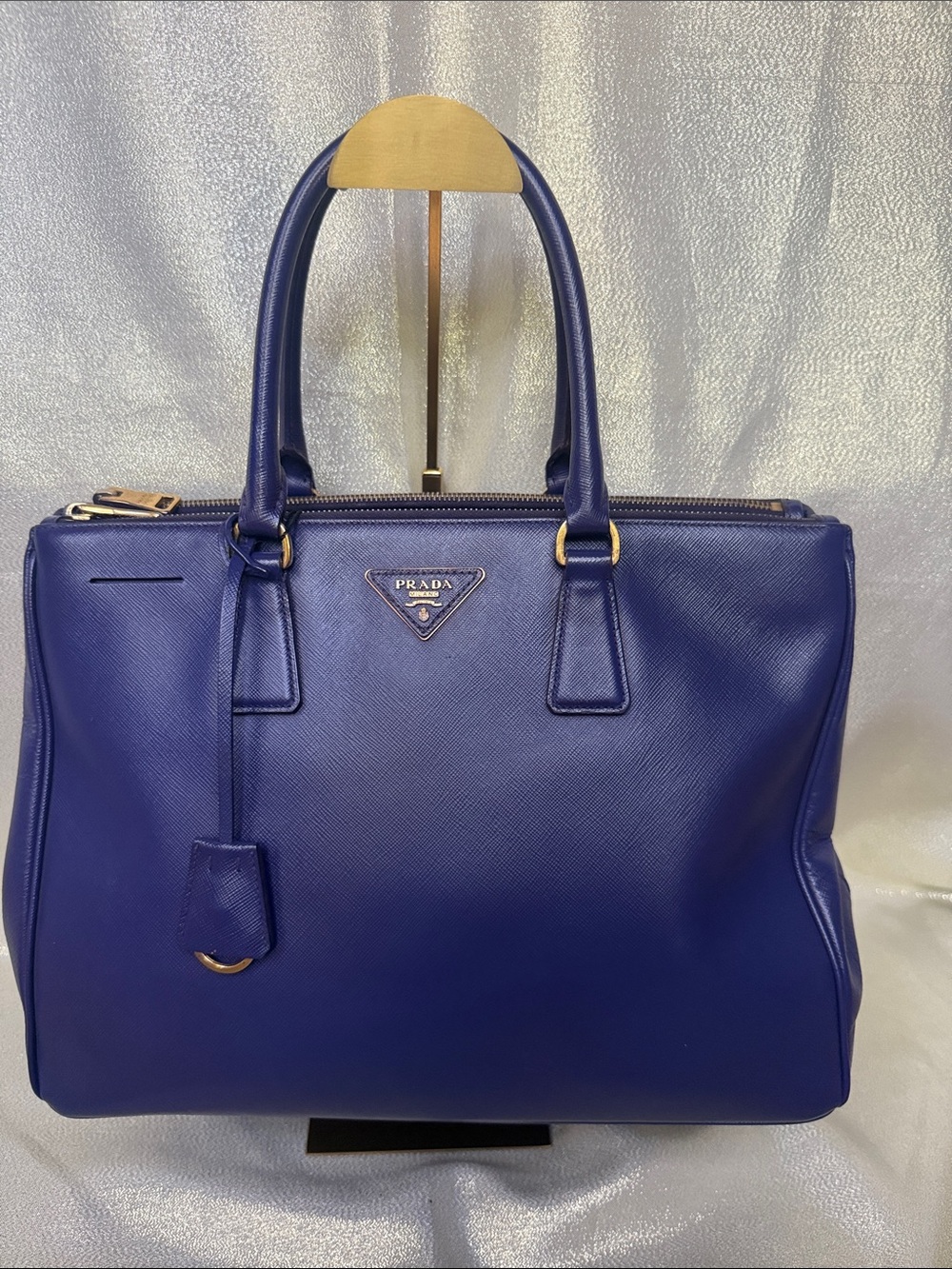 Prada Royal Purple (not blue) Saffiano Leather Satchel